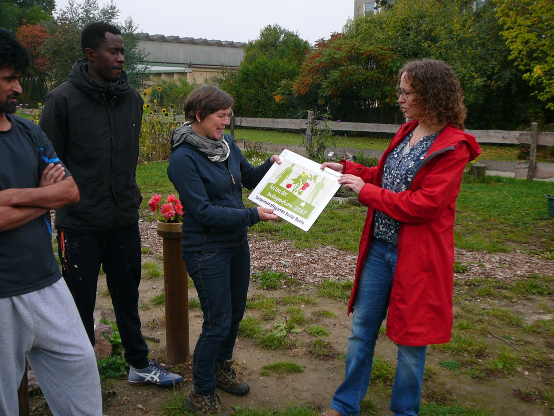 Auszeichnung vom Garten der Integration in Halle