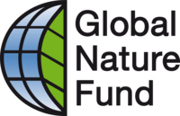 Logo des Global Nature Fund mit angedeutetem halben Globus