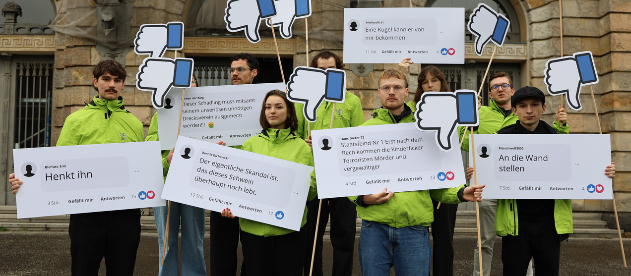 Setze mit uns ein Zeichen gegen Hass!